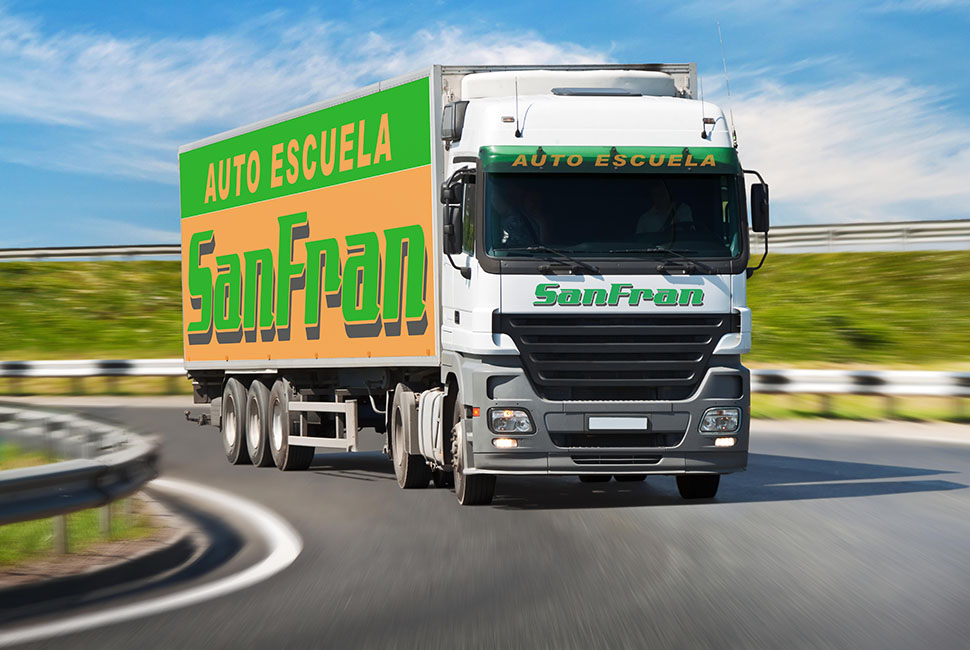 Camión permiso tipo C+E de Autoescuela SanFran